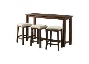 Image for Jax Slim Counter Height Table with 3 Stools