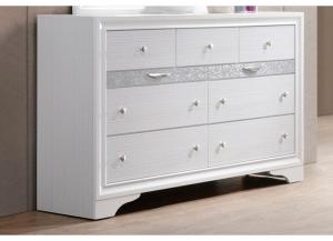 Jewel White Dresser
