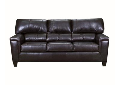 Lane Furniture  Kennedy Top Grain Leather / Mate Sofa Sleeper Bark
