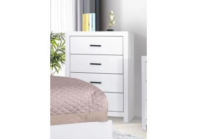 Image for Kent 4 Drawer Chest - White