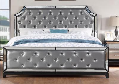 Image for Natalie Mirrored Panel Bed - Queen