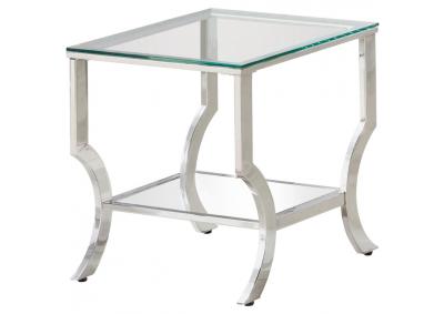 Sonoma Glass Top End Table