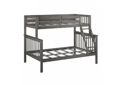 Bronson Twin over Full Bunk Bed - Gray