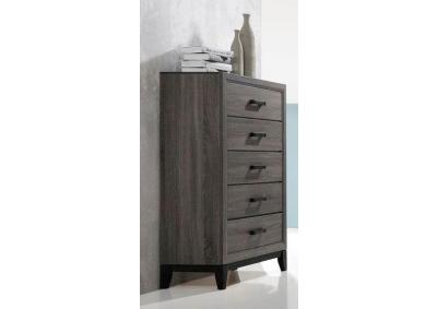 Image for Catalina 5 Drawer Chest - Gray