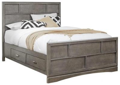 Image for Toro Queen Storage Panel Bed - Gray