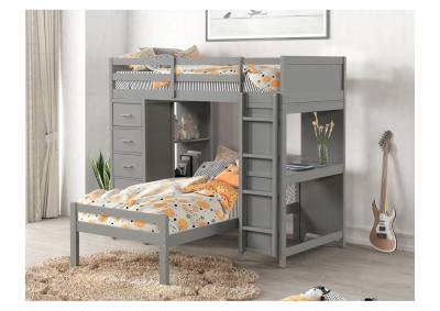 Image for Bonanza Loft Twin / Twin Bunk Bed - Gray