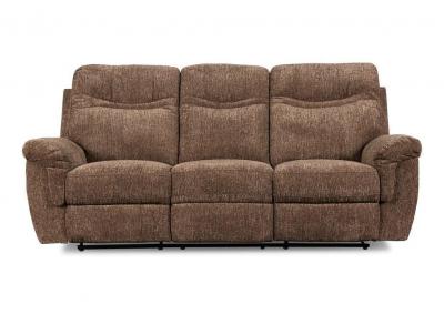 Image for Griffin Dual Reclining Sofa and Dual Reclining Love Seat with Storage Console - Brown