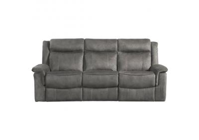 Kisner Dual Reclining Sofa - Gray