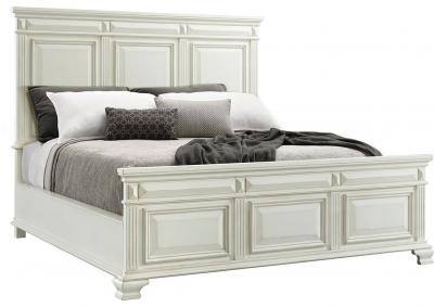 Calloway White Panel Bed - Queen