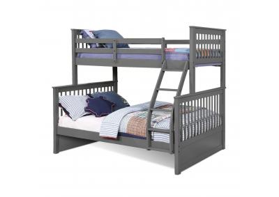 Paloma Twin over Full Bunk Bed - Gray