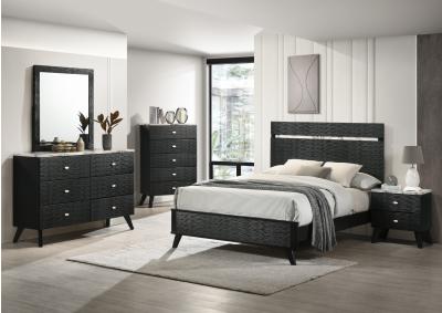 Image for Celaya 4pc Black Bedroom Set - Queen