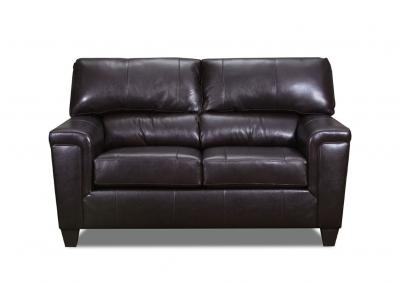 Image for Lane Furniture  Kennedy Top Grain Leather / Mate Love Seat Bark