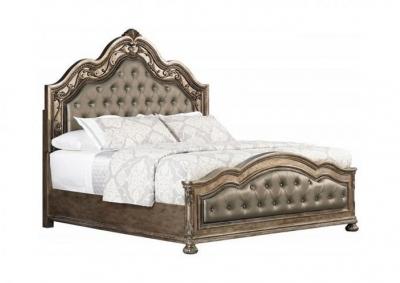 Dorado Padded Panel Bed - Eastern King