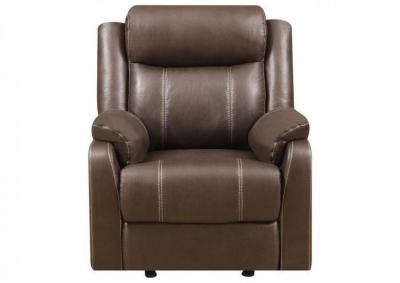 Image for Domino Glider Recliner - Brown