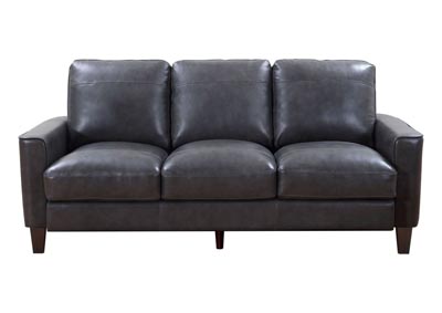 Chino Top Grain Leather Sofa - Gray