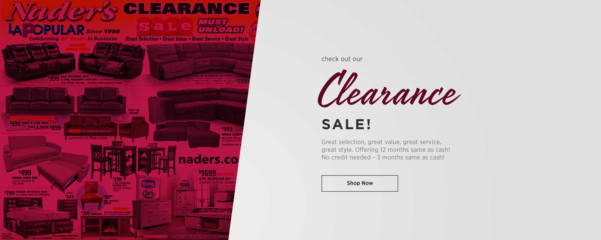 Check out our Clearance Sale - Shop Now