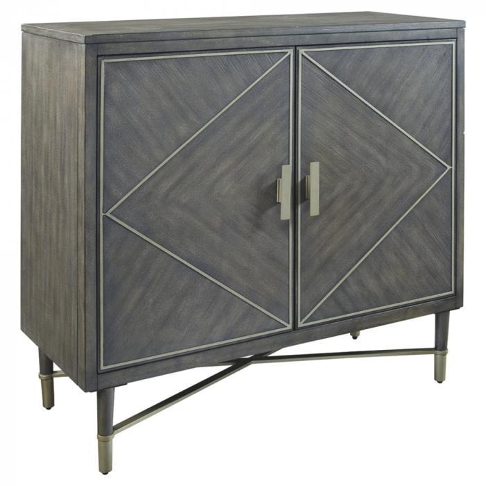 Aidanburg  Accent Cabinet Antique Black,Close Out