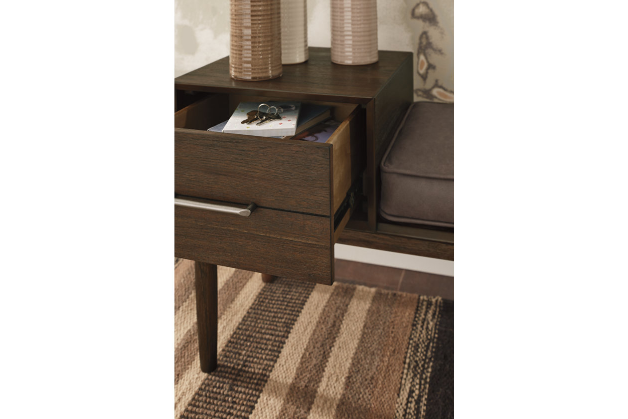 Gavinville Brown Accent Bench,Close Out