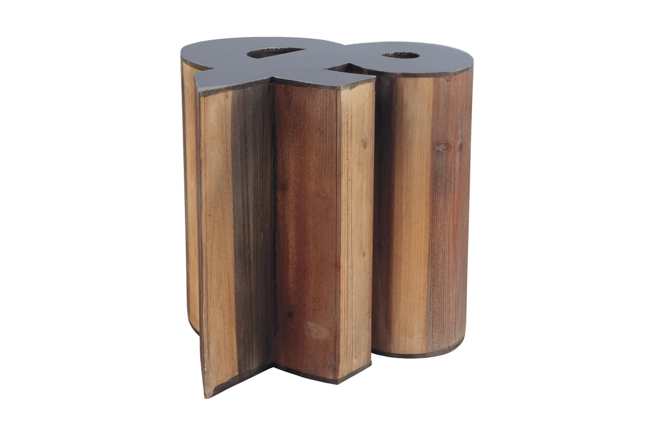 Highmender Brown/Black Accent Table,Close Out