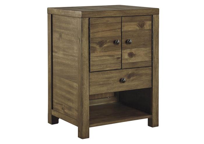 Fennison Light Brown Nightstand,Close Out