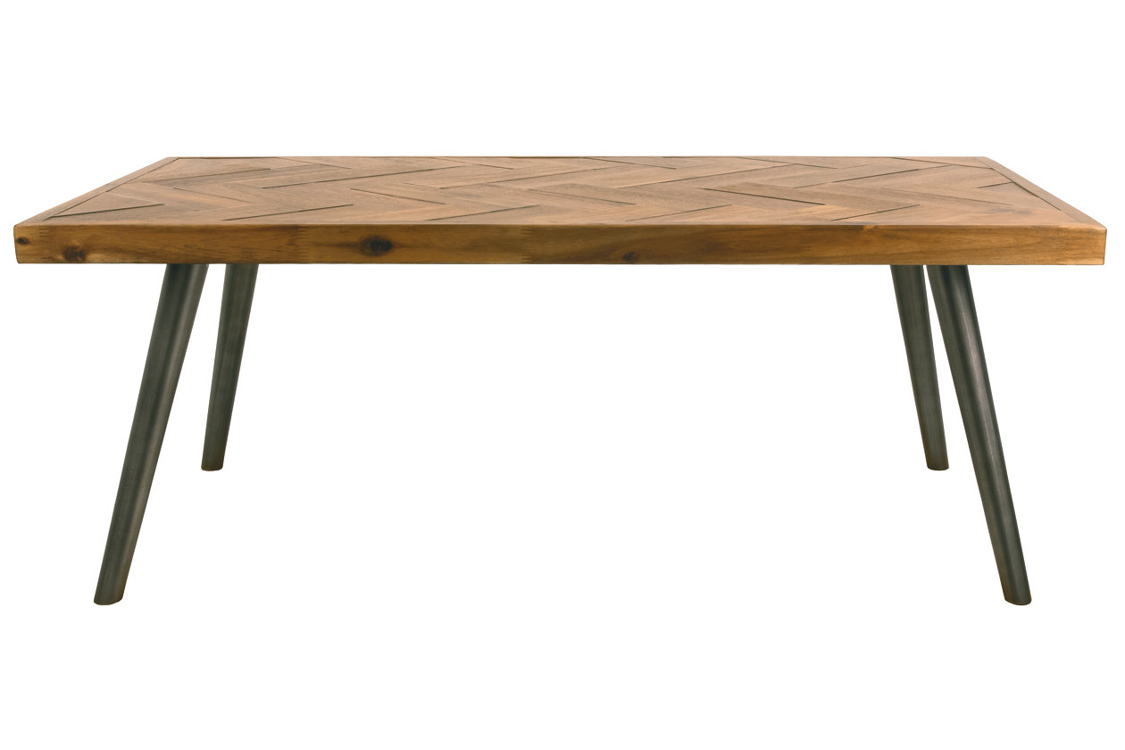 Vantori Light Brown Cocktail Table,Close Out