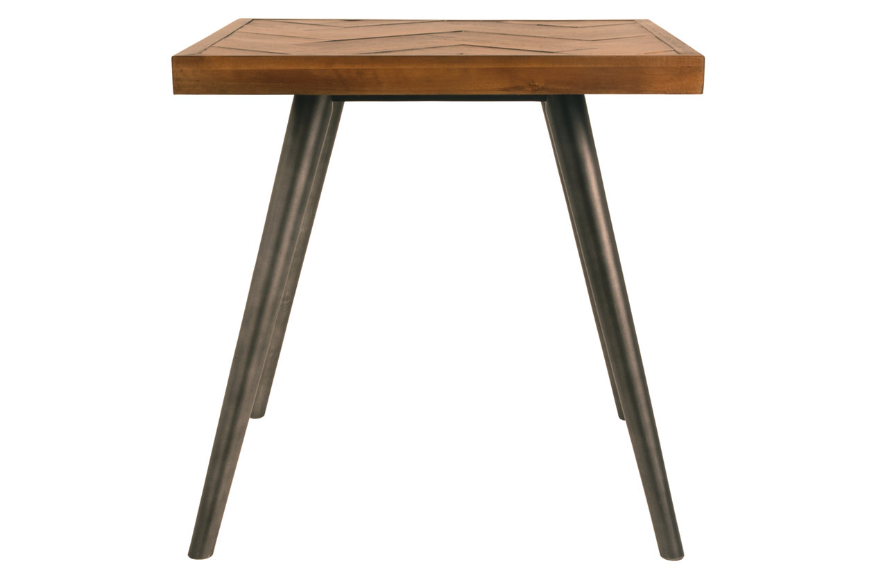 Vantori Light Brown End Table,Close Out