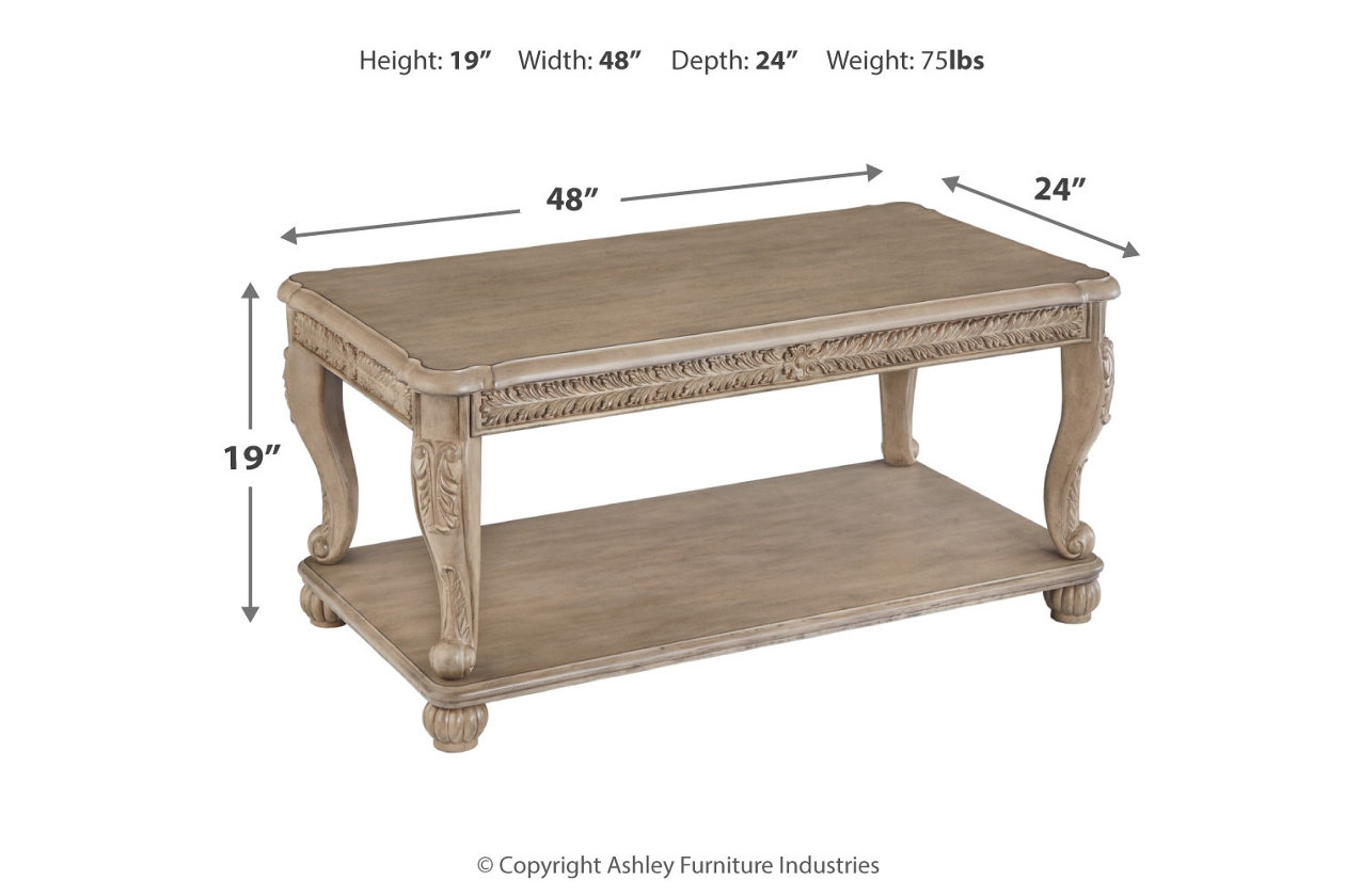 Kerston Light Brown Coffee Table,Close Out