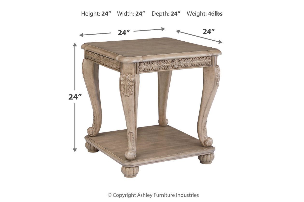 Kerston Light Brown End Table,Close Out
