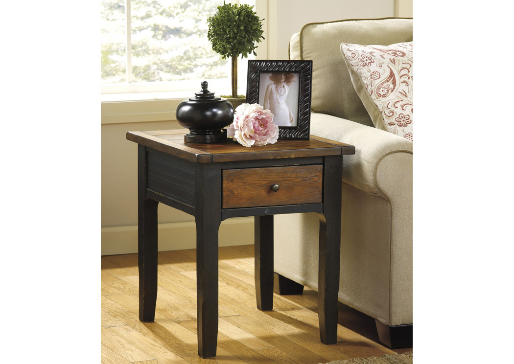 Paskene Rectangular End Table,Close Out