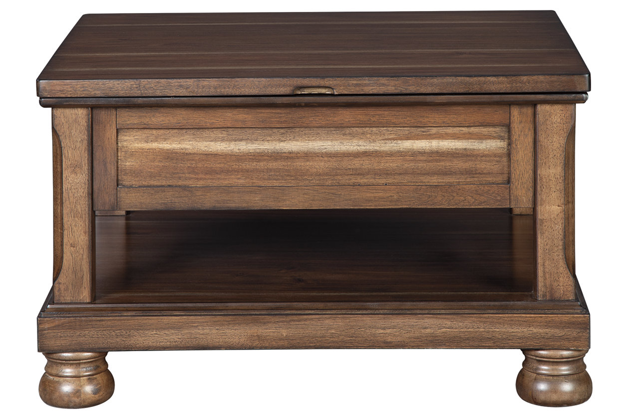 Flynnter Brown Coffee Table w/Lift Top,Close Out