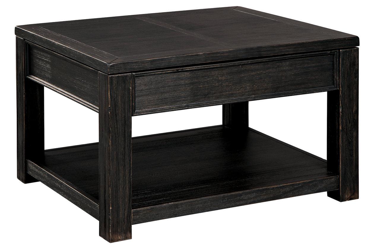 Gavelston Black Coffee Table w/Lift Top,Close Out