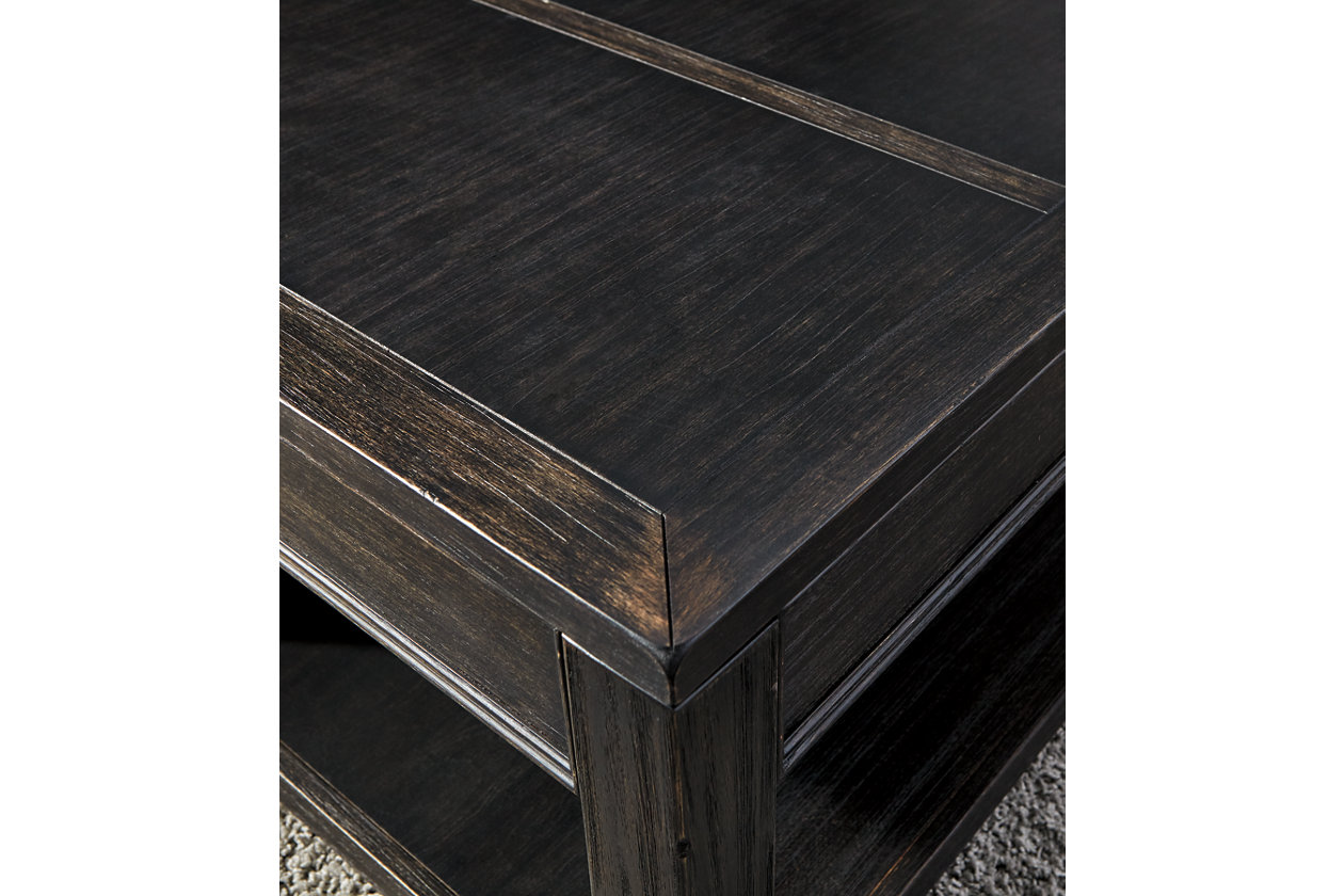 Gavelston Black Coffee Table w/Lift Top,Close Out