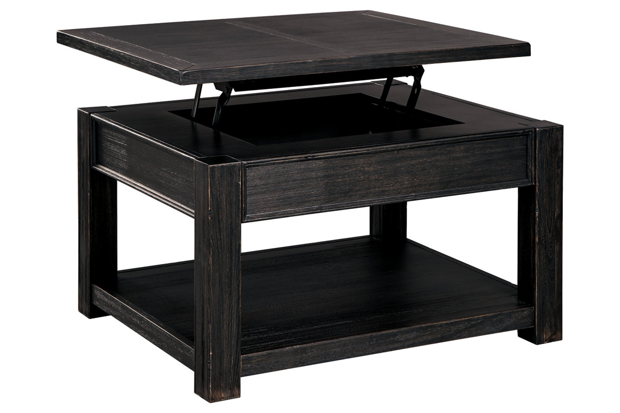 Gavelston Black Coffee Table w/Lift Top,Close Out