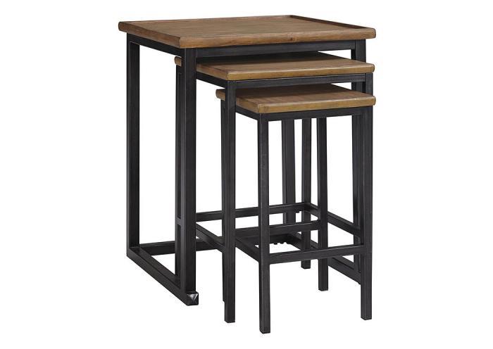 Traxmore Warm Brown Nesting End Tables,Close Out