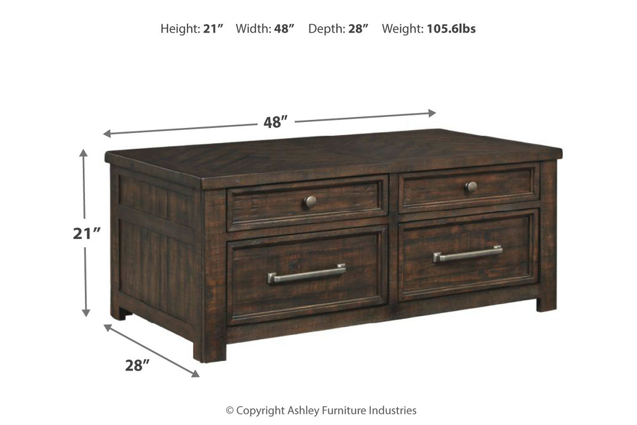 Hillcott Rustic Brown Coffee Table,Close Out