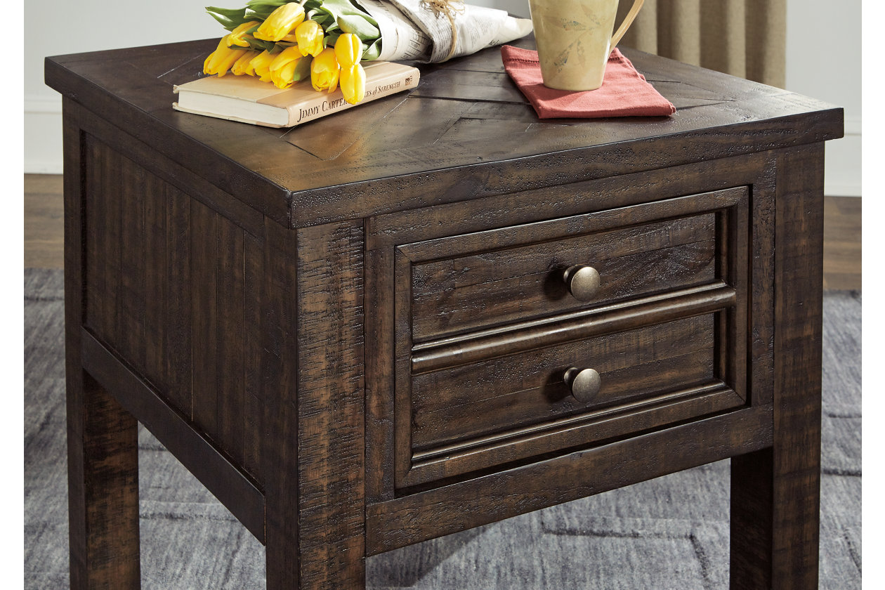 Hillcott Rustic Brown End Table,Close Out
