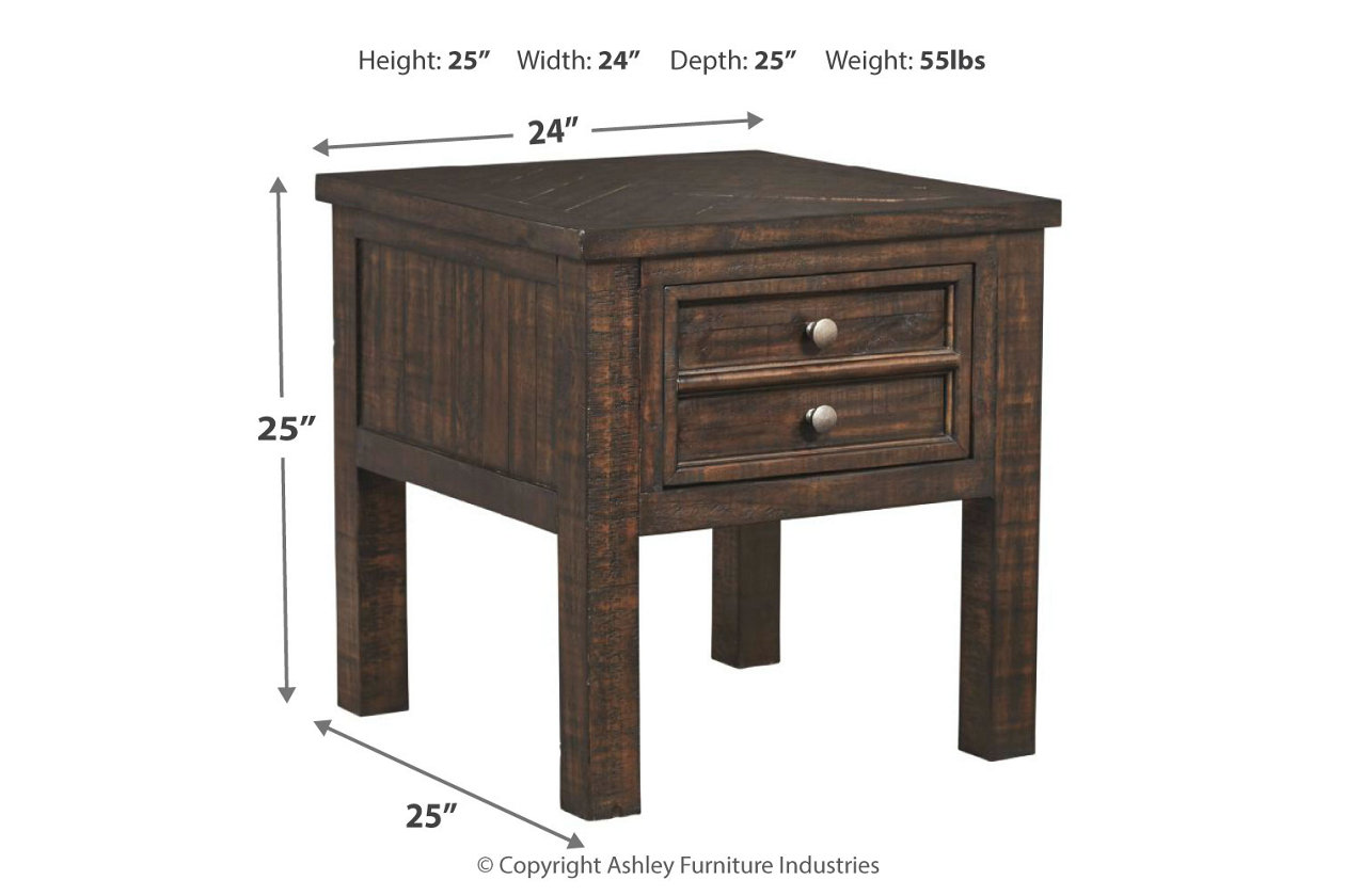 Hillcott Rustic Brown End Table,Close Out