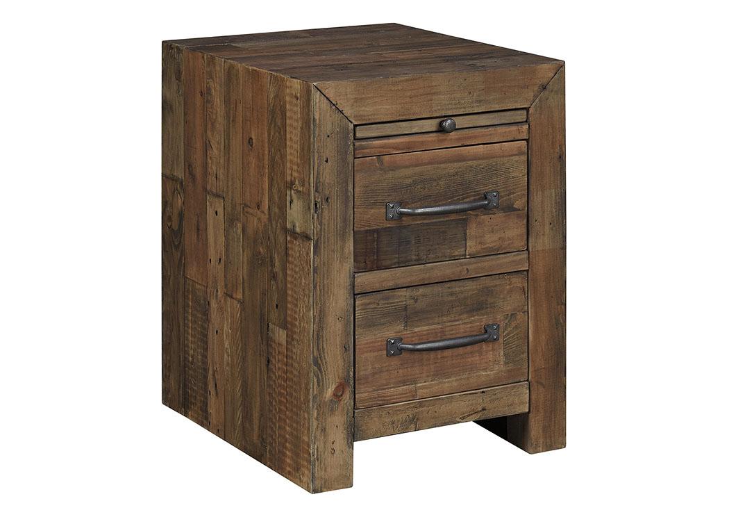 Sommerford Brown Chairside End Table,Close Out