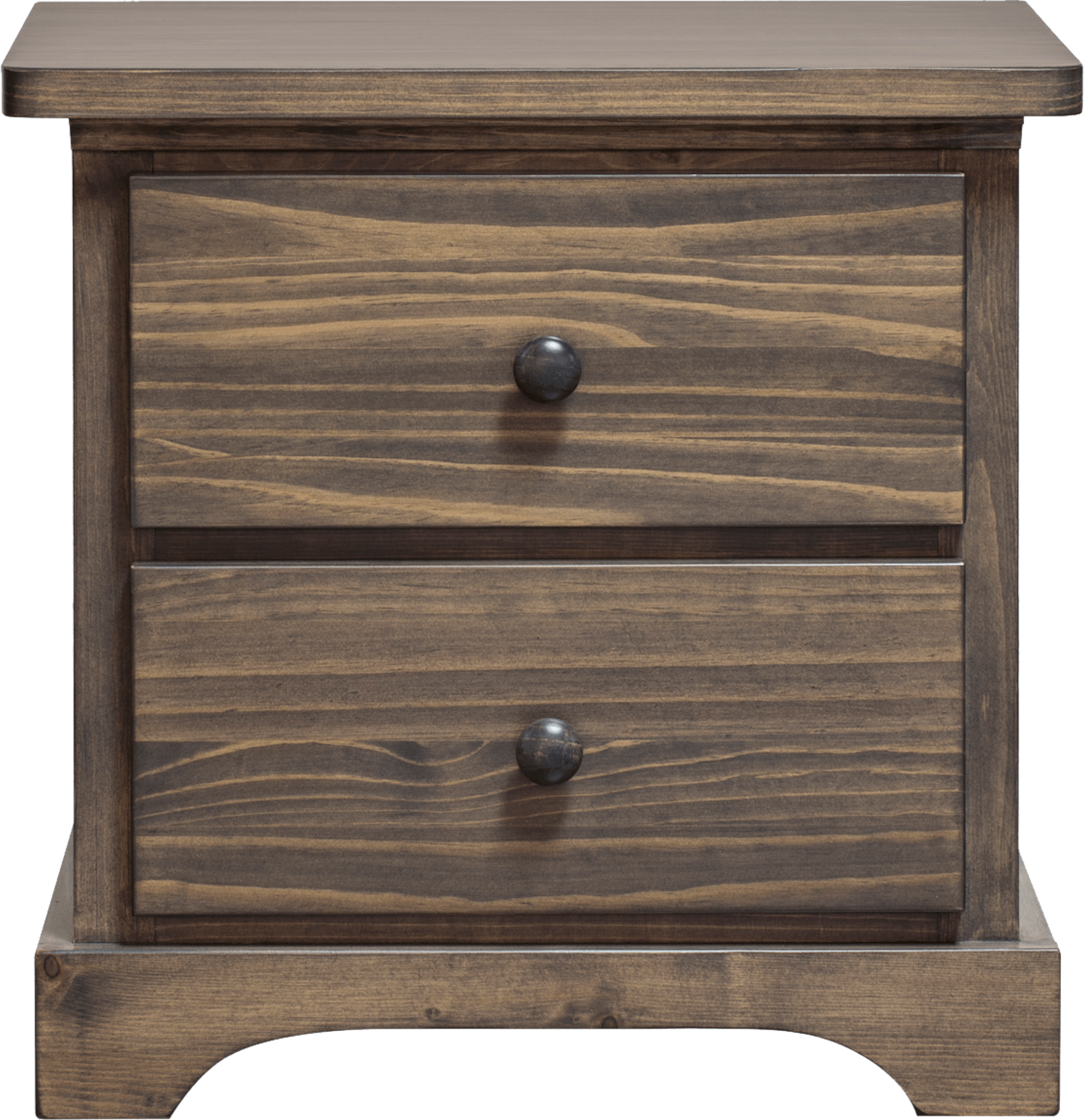 Polo 2 Drawers NightStand Chocolate,Mako