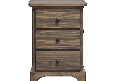 Image for Decora 3 Drawers Nightstand White Wash