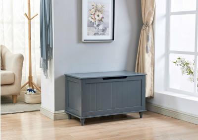 Image for Lift Top Storage Bench, Gray