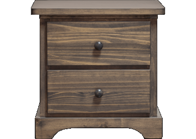 Image for Polo 2 Drawers NightStand White Wash