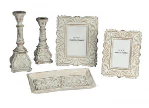 Image for Dilys Antique White 5-Piece Accessory Set