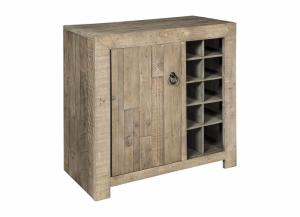 Forestmin Gray Wine Cabinet