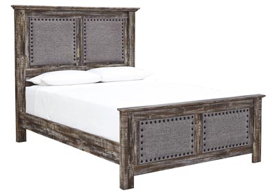 Image for Lynnton Brown Queen Upholstered Panel Bed