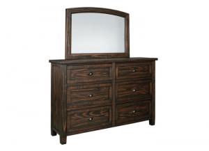 Image for Trudell Golden Brown Bedroom Dresser & Mirror