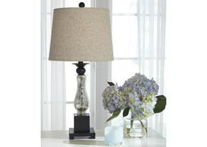 Image for Stephan Black/Silver Finish Table Lamp