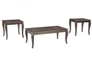 Image for Vintelli Metallic Gray Occasional Table Set