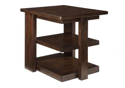 Image for Garletti Dark Brown Rectangular End Table