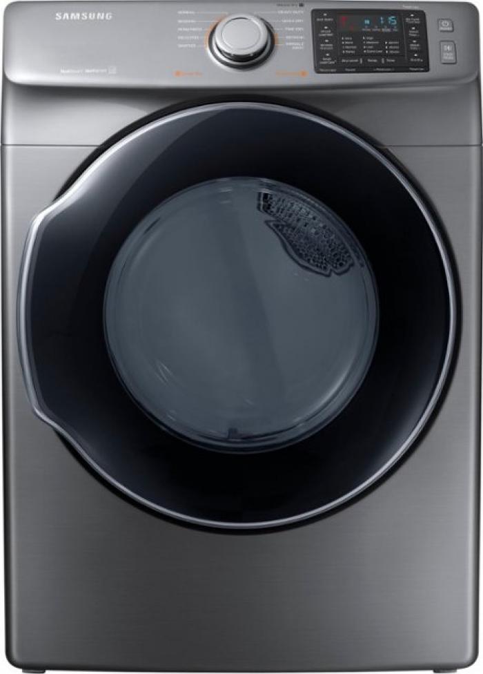 Samsung - 7.5 Cu. Ft. 10-Cycle Gas Dryer with Steam,Samsung